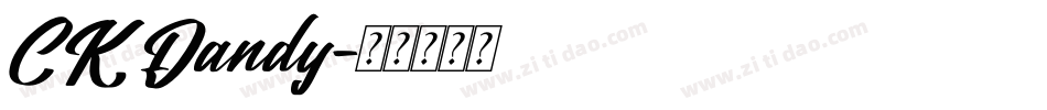 CK Dandy字体转换